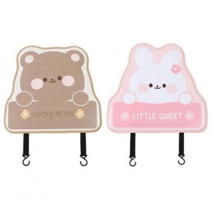 汽车座椅防踢垫 可爱郁金香车载后排防护防脏垫 卡通汽车内饰用品