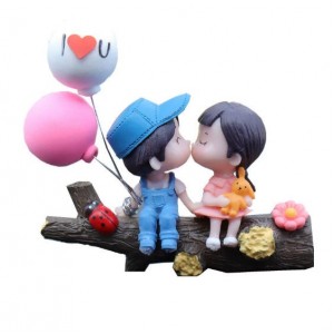 新款2025汽车摆件中控台可爱树杈情侣车内饰品车载小摆件告白气球